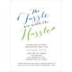 Blue and Green Tassle Graduation Invitations Image 4 of 5